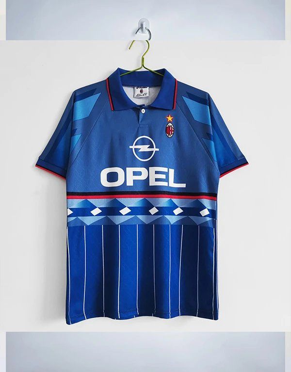 AC Milan Opel Retro Away Jersey Blue