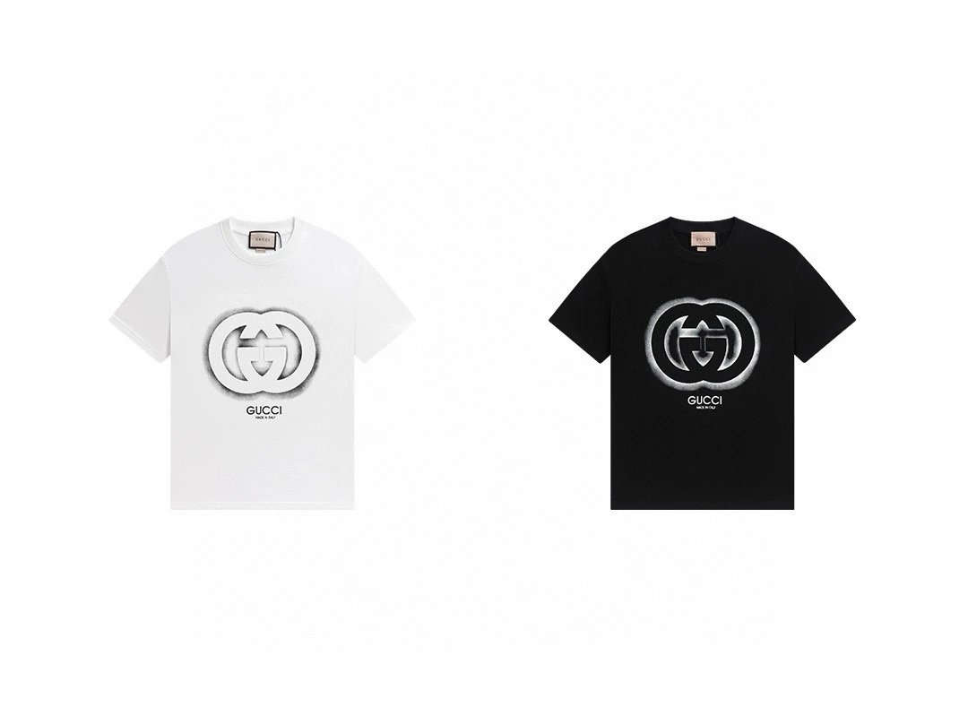 gucci logo t-shirt black t-shirts
