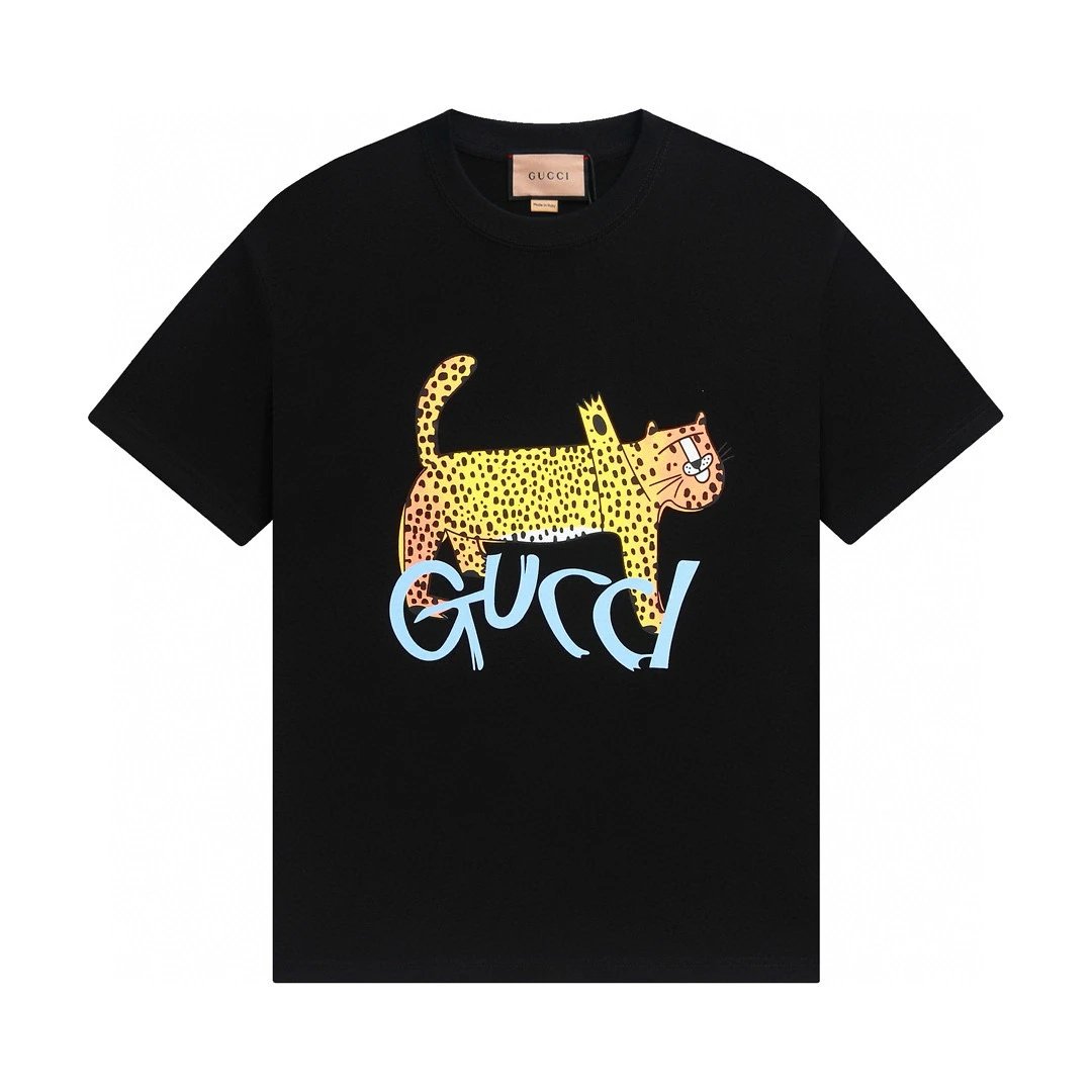 gucci graphic t-shirt black t-shirts
