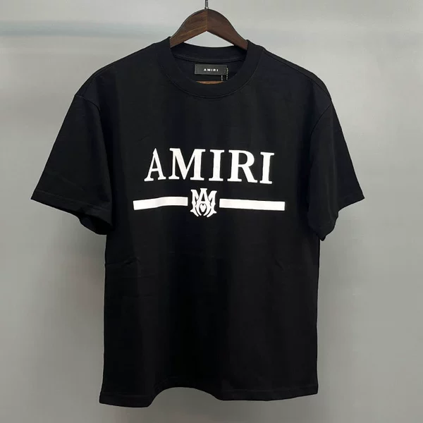 AMIRI Logo Printed Black T-Shirt