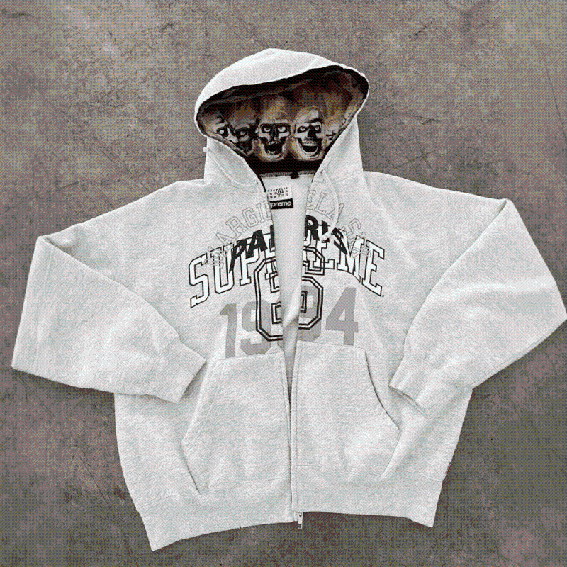 Supreme Hoodie Gray Hoodie