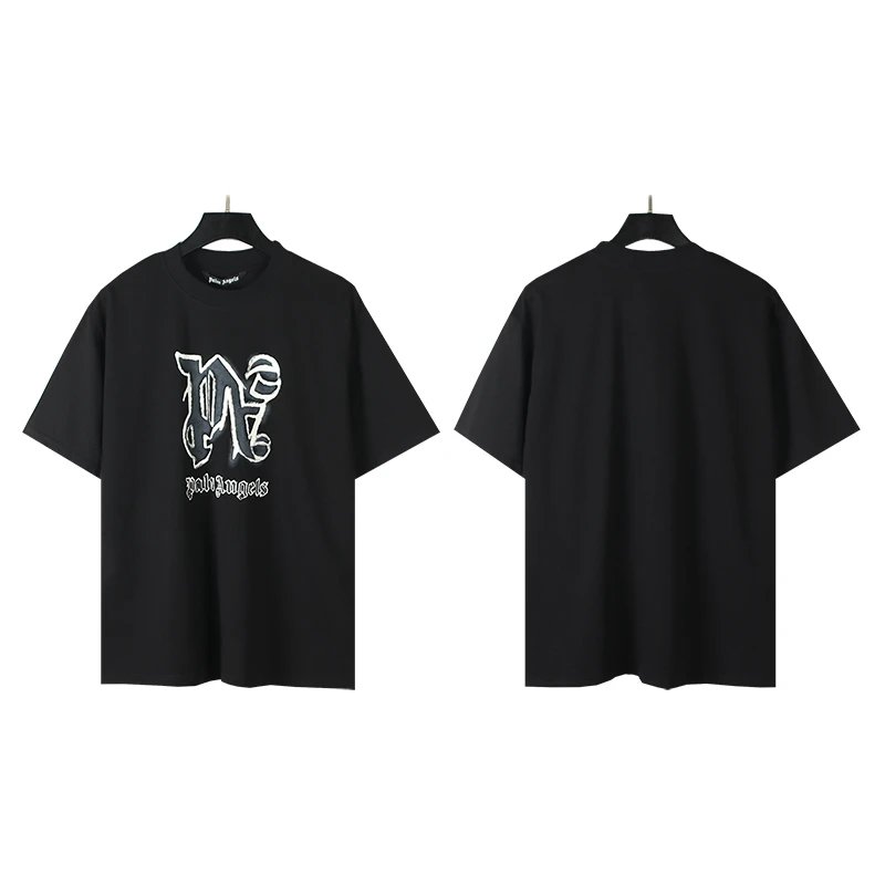 palm angels graphic t-shirt black t-shirts