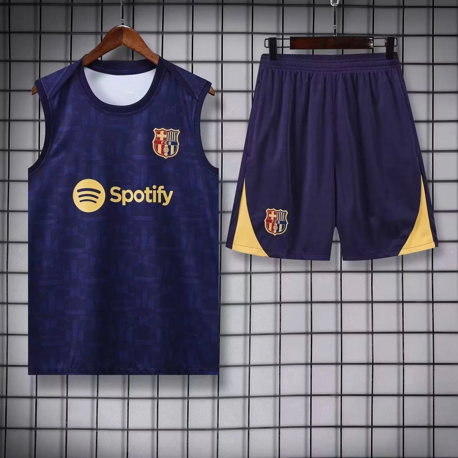 Barcelona Basketball Jersey and Shorts Set – Dark Navy