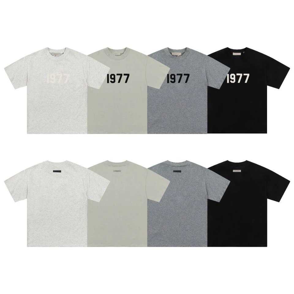 fear of god essentials 1977 white T-Shirt