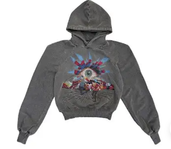 House of Errors Intricate Embroidered Logo Hoodie | Artisan Details