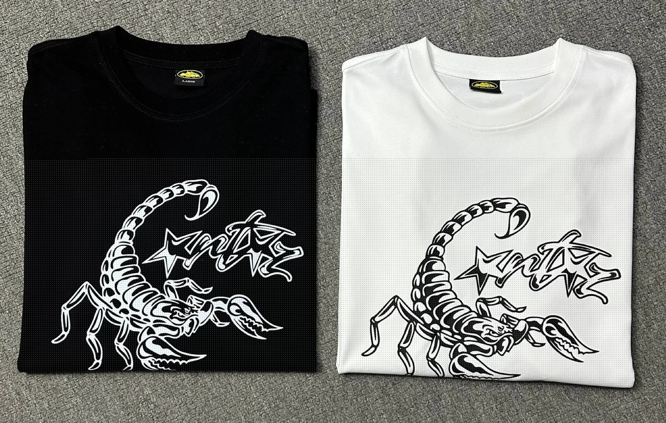 corteiz scorpion pattern T-shirt