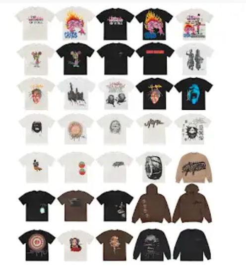 Cactus Jack by Travis Scott 'Highest In The Room' T-shirts, retro washed, short sleeved, cotton, unisex