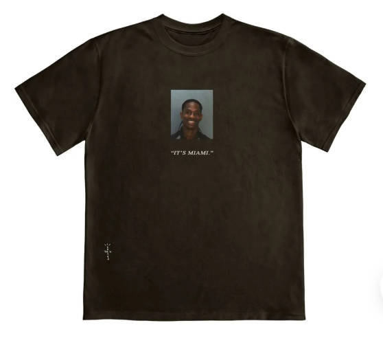 T-Shirt with Mugshot Print, Dark Brown, T-Shirts