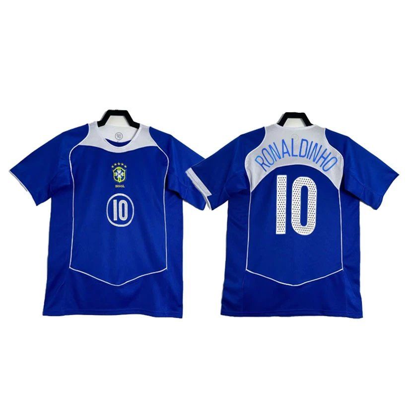Nike Brazil 2002 World Cup Ronaldinho Jersey Blue