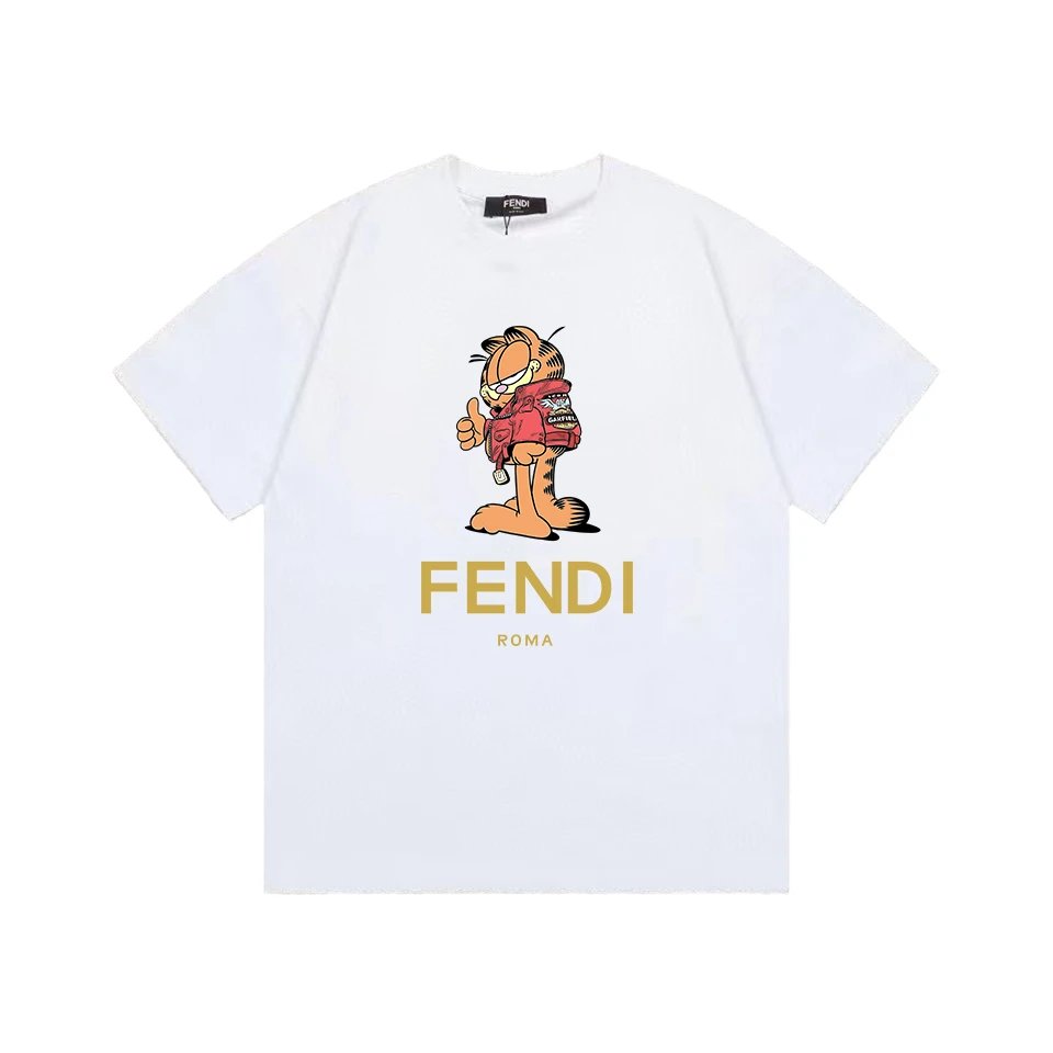 fendi garfield t-shirt white t-shirts