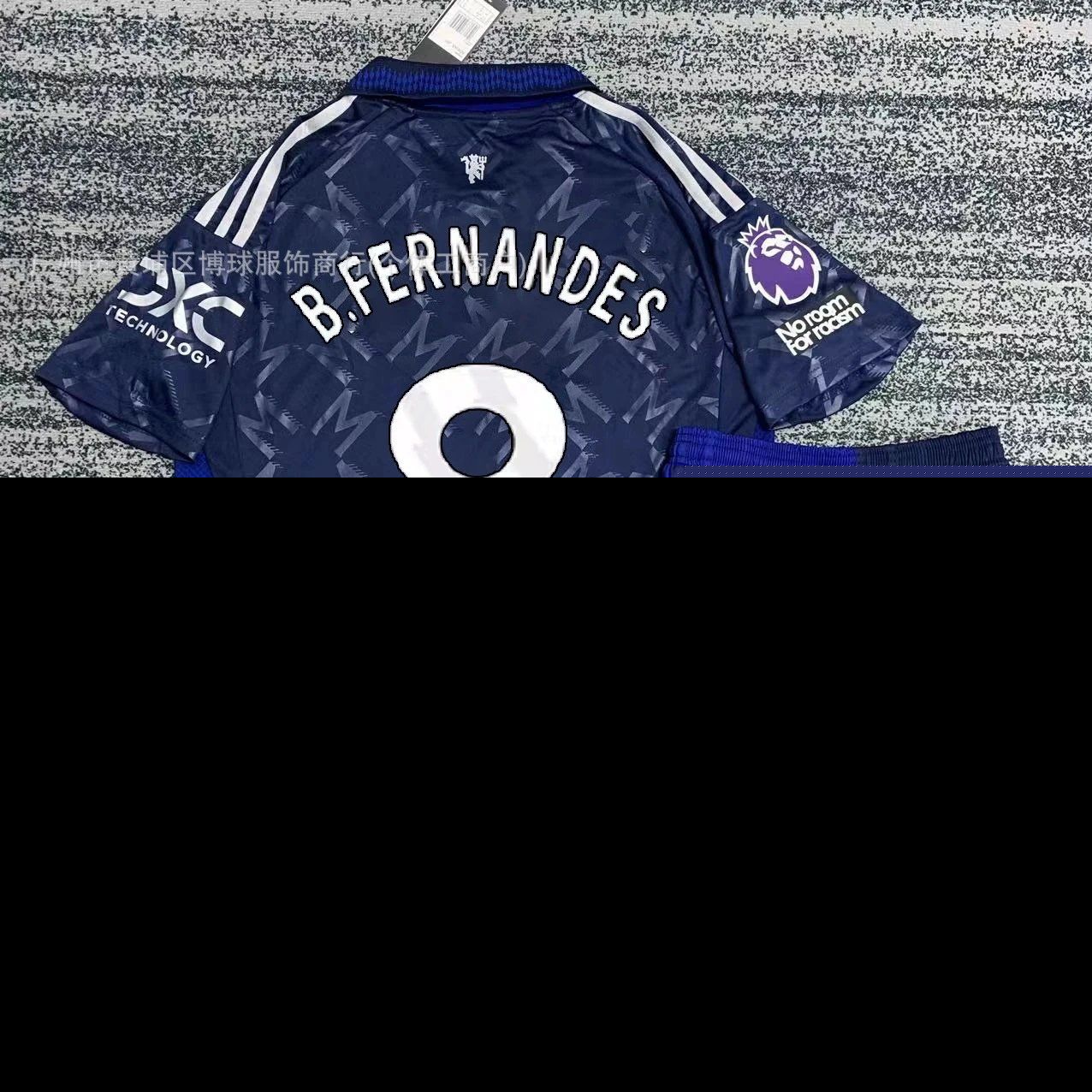 Manchester United Bruno Fernandes #8 Away Jersey Set – Navy Blue