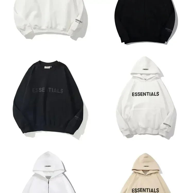 Essentials Hoodie & Sweatshirt Black/White/Beige Hoodies