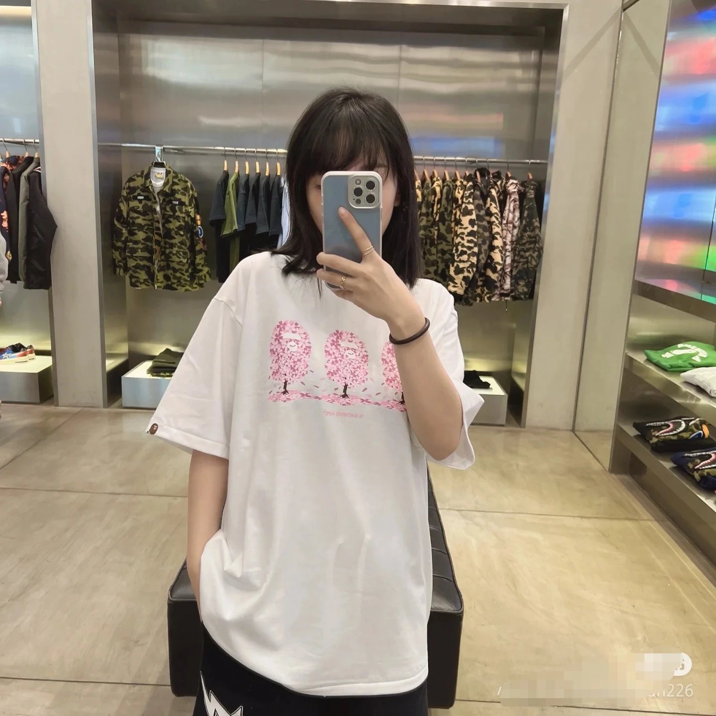 A Bathing Ape BAPE Colorful Ape Head T-shirt Black