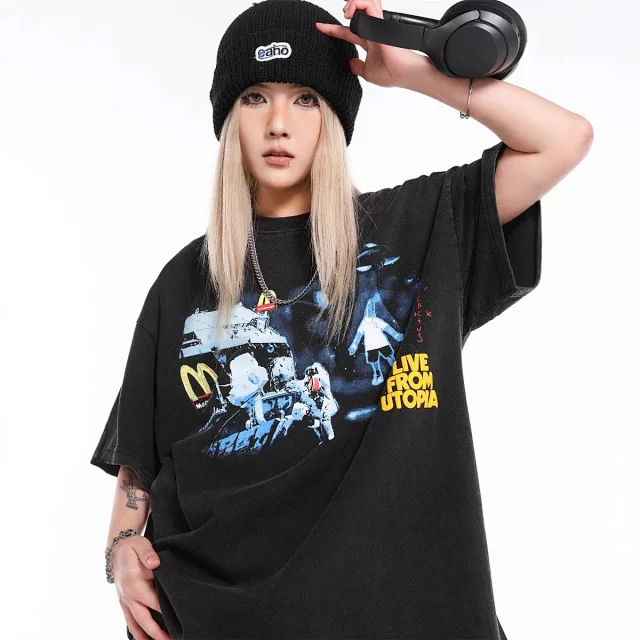 McDonald's Live from Utopia T-shirt Black T-Shirt