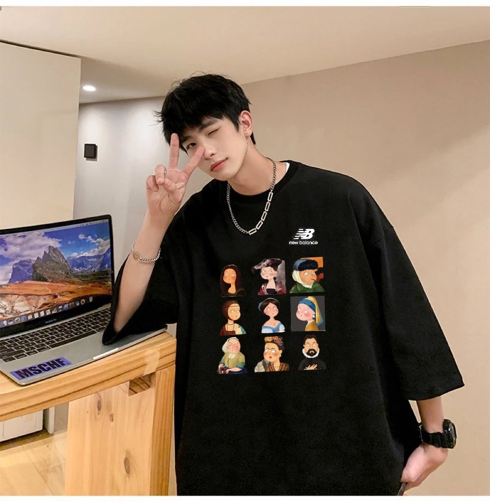 new balance graphic black T-Shirt