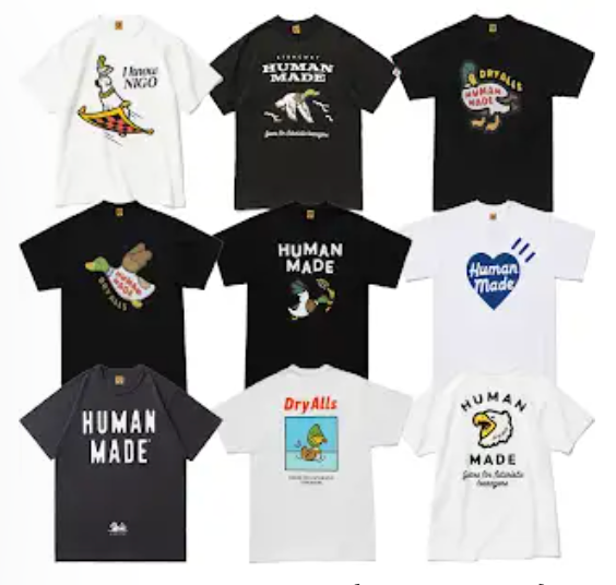 Human Made T-shirt, Various Colors, T-Shirts
