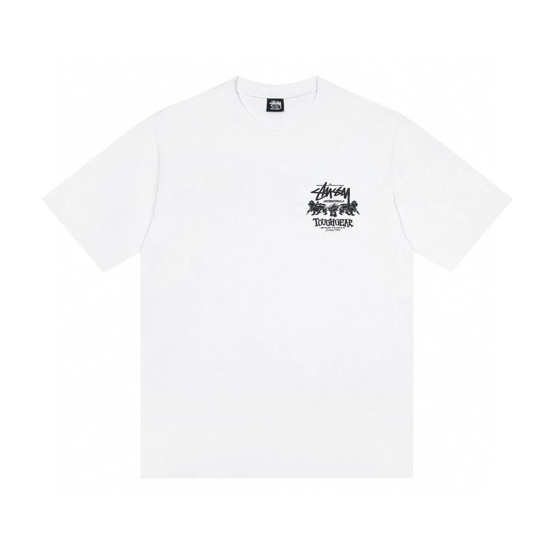 stussy graphic tee white T-Shirt