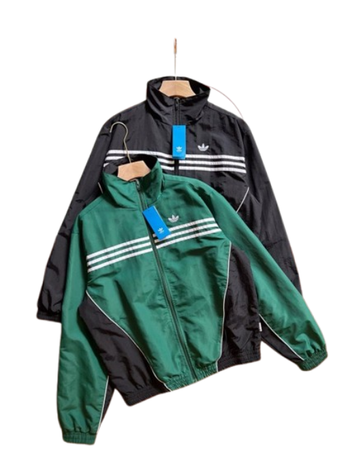 Adidas Track Jacket Green Black Jackets