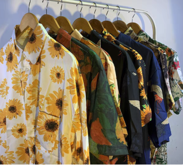Floral Button-Up Shirt Multi-Color T-Shirts