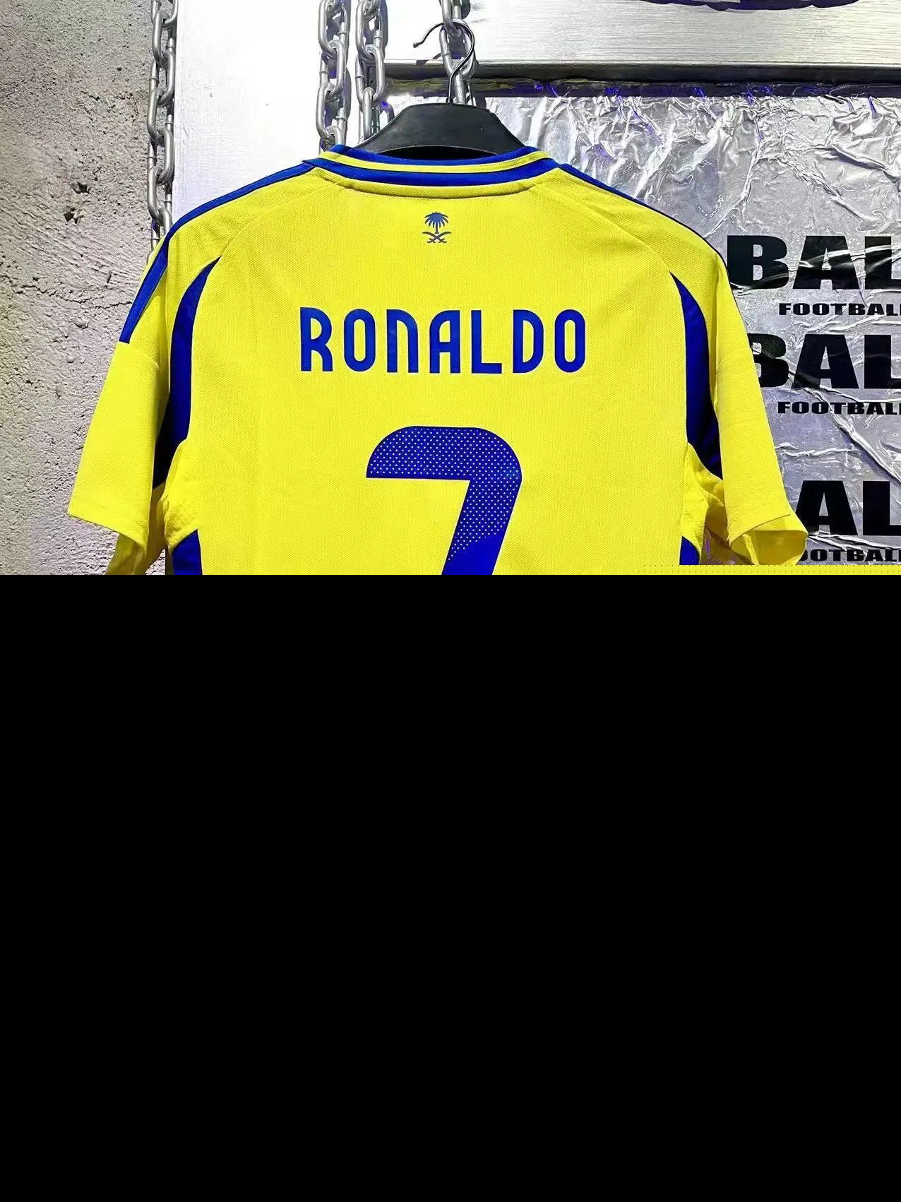 adidas Al Nassr 24/25 CR7 home jersey, kids' yellow