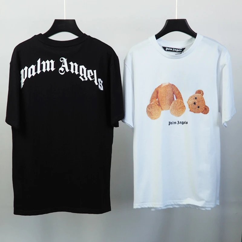palm angels bear t-shirt white black t-shirts