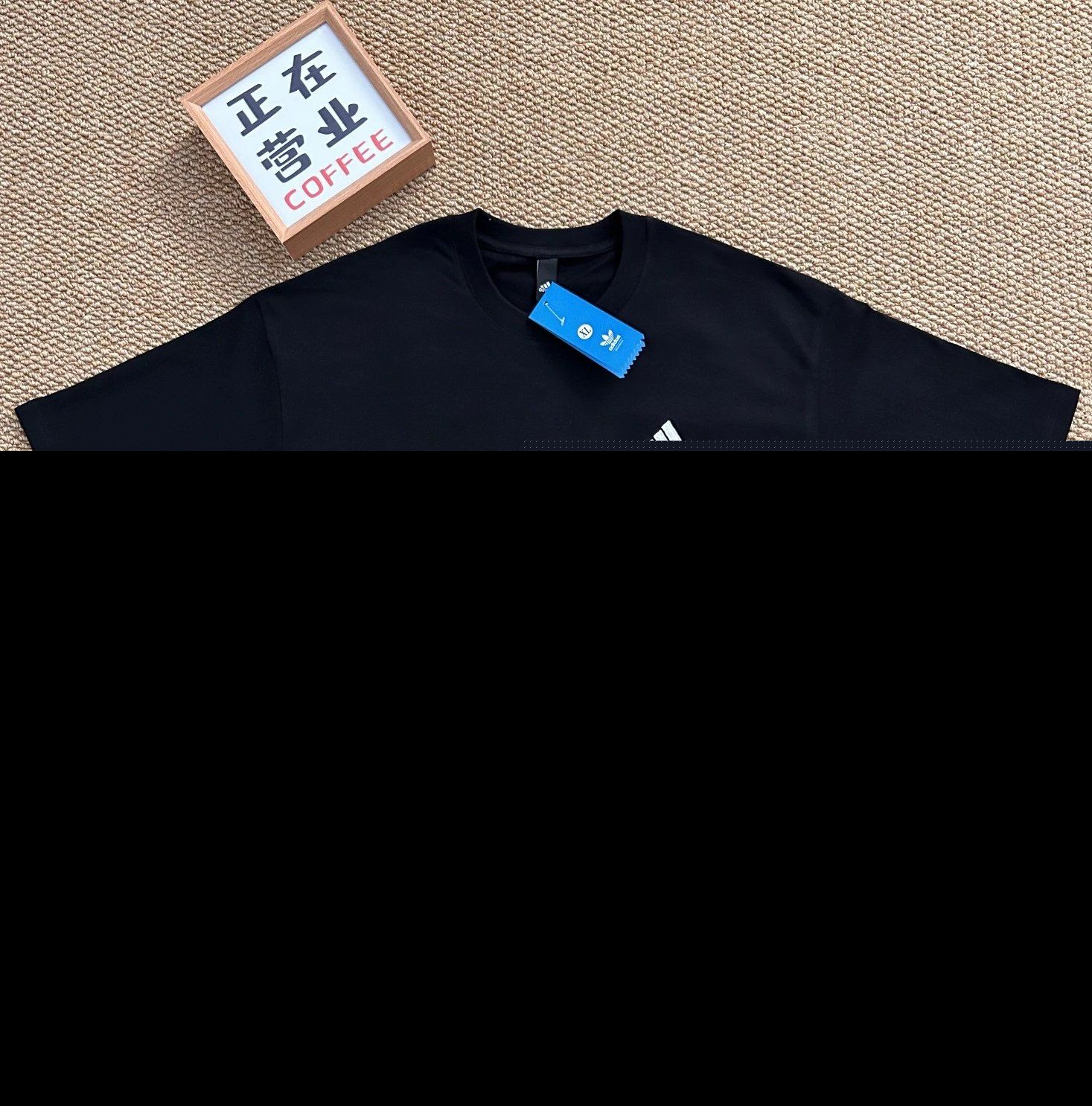 Adidas Basic Logo T-Shirt Black T-Shirts