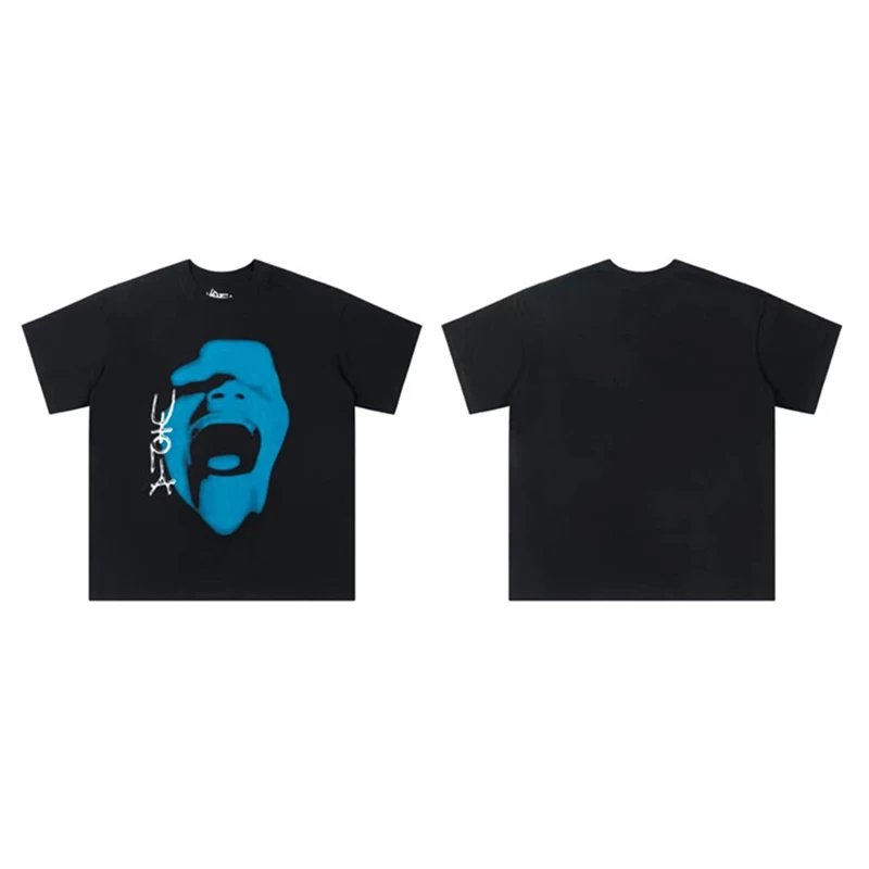 Travis Scott Cactus Jack x Utopia Weeping Blue Visage Tee T-Shirt