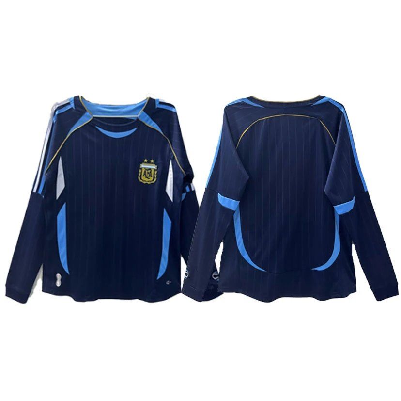 Adidas Argentina Long Sleeve Training Shirt Navy Blue