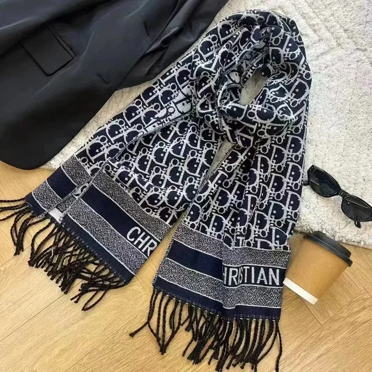 Christian Dior Scarf, Navy, Mise