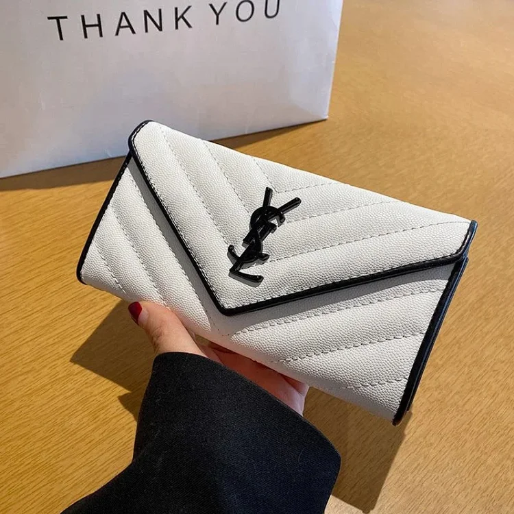 Yves Saint Laurent Clutch Wallet White Mise