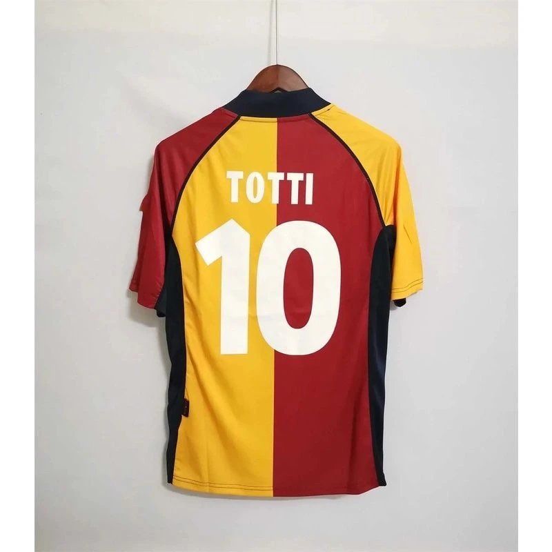 AS Roma Totti #10 Football Jersey Red Yellow