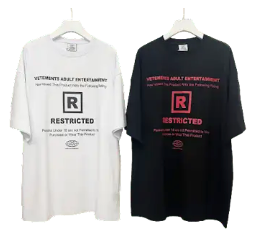 Vetements Adult Entertainment T-shirt, White, T-Shirts