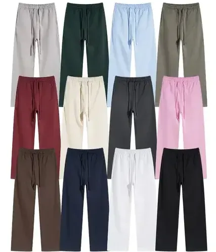 Elastic Waistband Pants Various Colors Pants