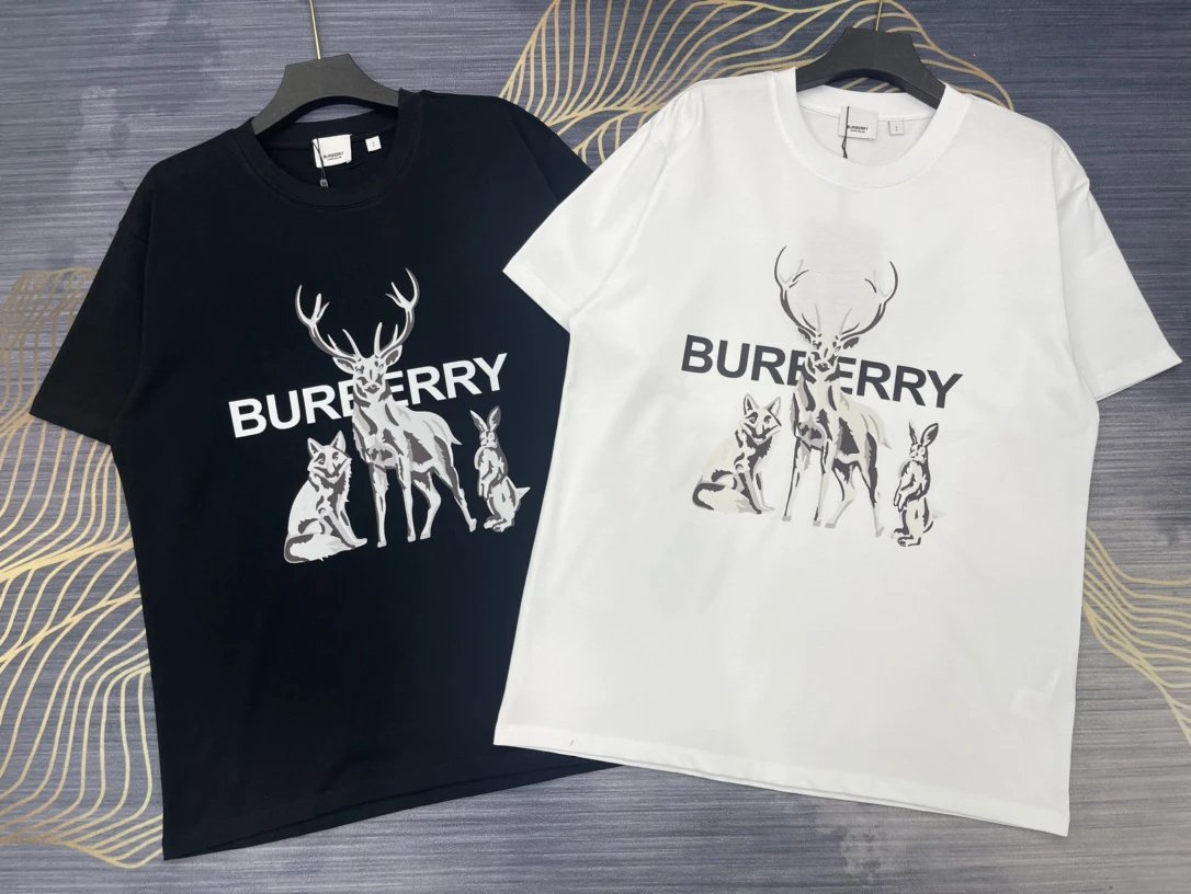 burberry animal print black/white T-Shirt
