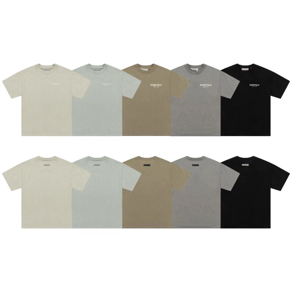 fear of god essentials t-shirt in beige – t-shirts