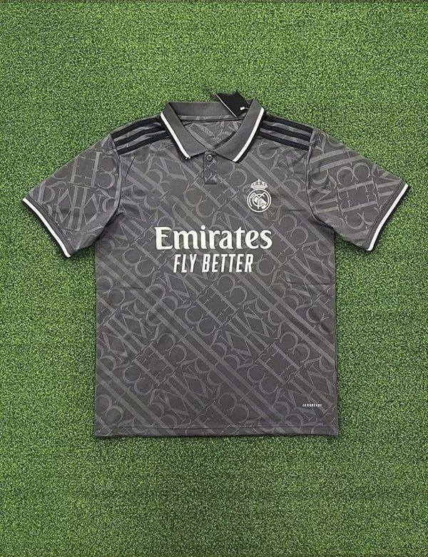 Adidas Real Madrid Polo Shirt Dark Grey