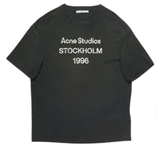 Acne Studios Stockholm 1996 T-Shirt Black T-Shirts
