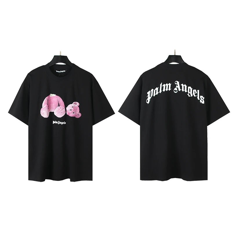 palm angels teddy bear t-shirt black t-shirts