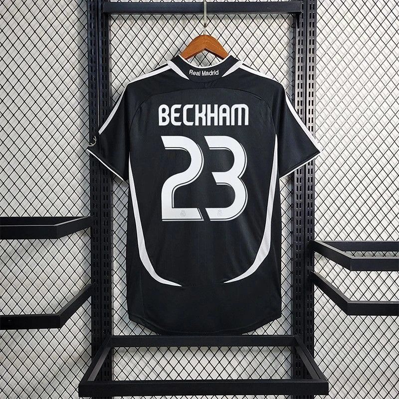 Real Madrid David Beckham #23 Jersey Black