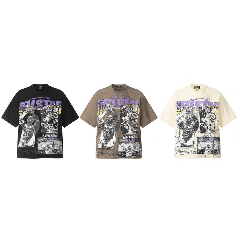 HELLSTAR American trendy full print series No. 23 James star VINTAGE T-shirt