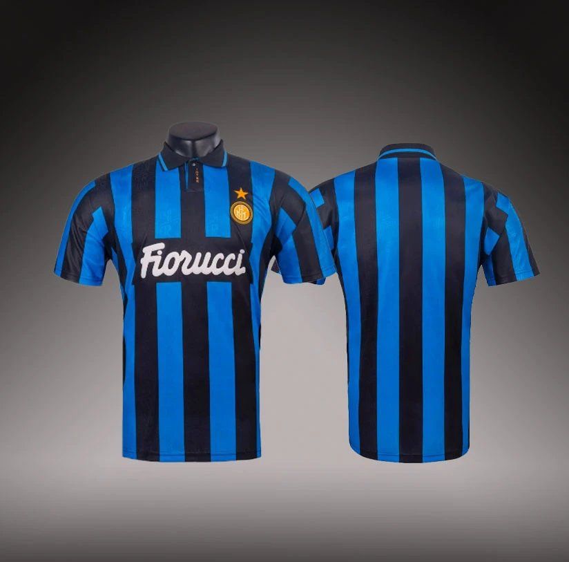 Fiorucci Inter Milan Retro Jersey Blue Black