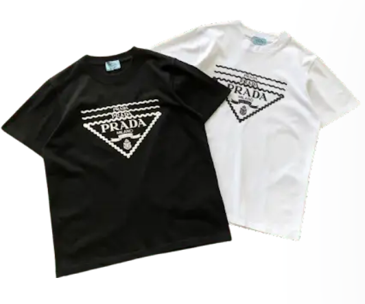 Prada T-Shirt Black and White T-Shirts