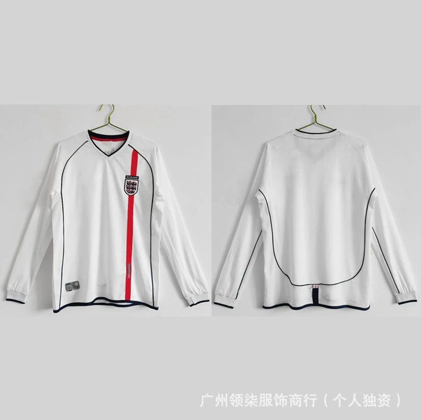 Umbro England Long Sleeve Home Jersey 2002 White