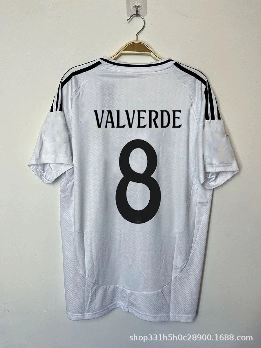 Adidas Valverde #8 Real Madrid Jersey White