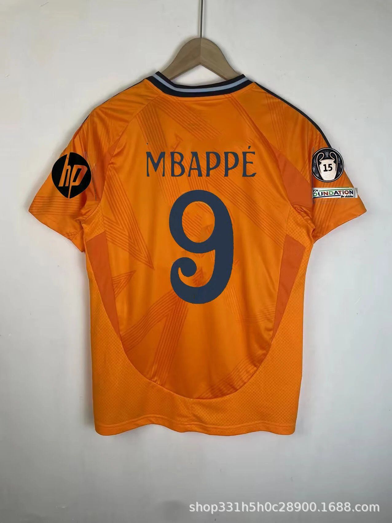 HP Mbappé #9 Football Jersey Orange