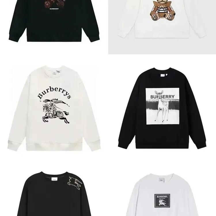 Burberry Sweatshirt Various Designs Black and White Hoodies