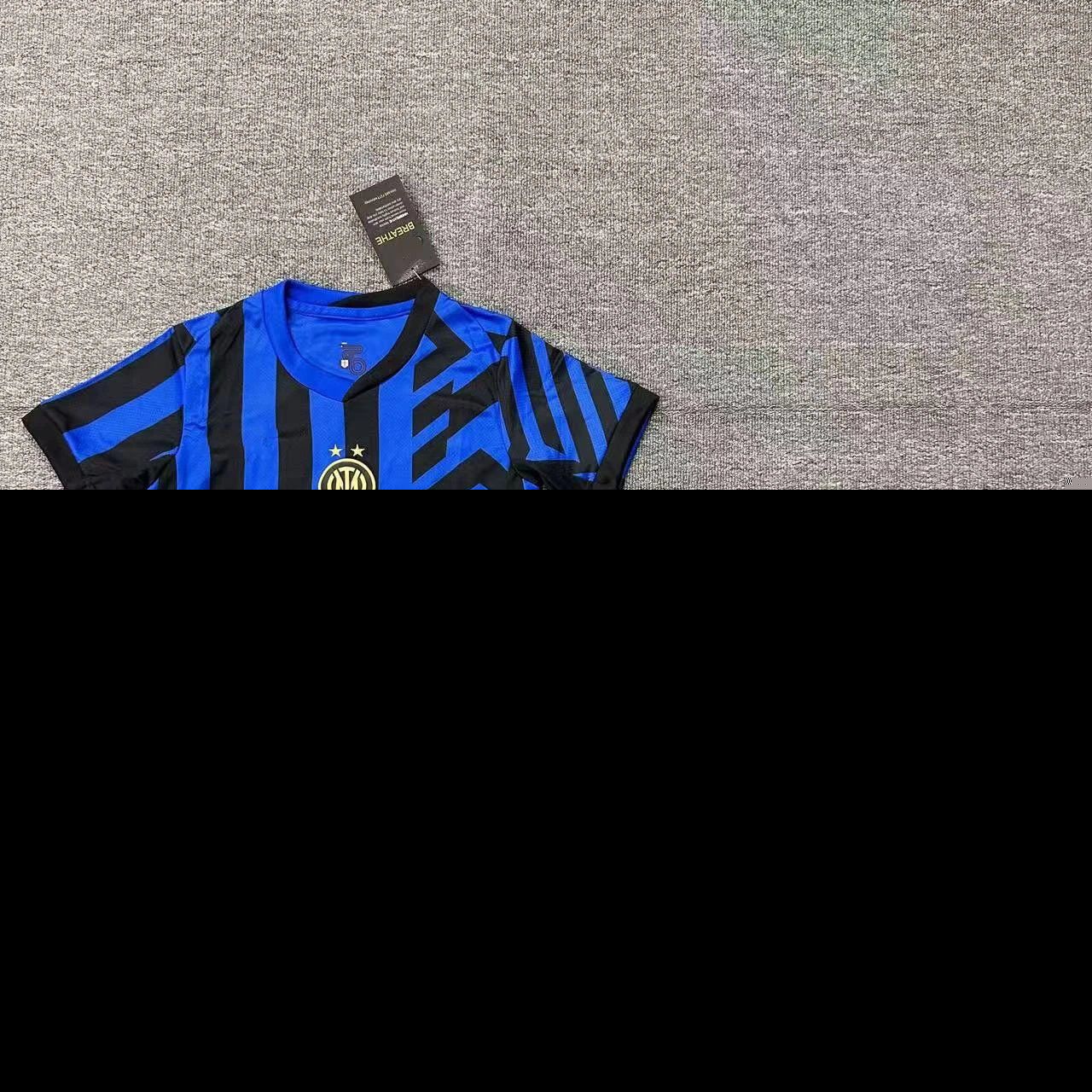 Inter Milan Home Jersey and Shorts Set Blue and Black