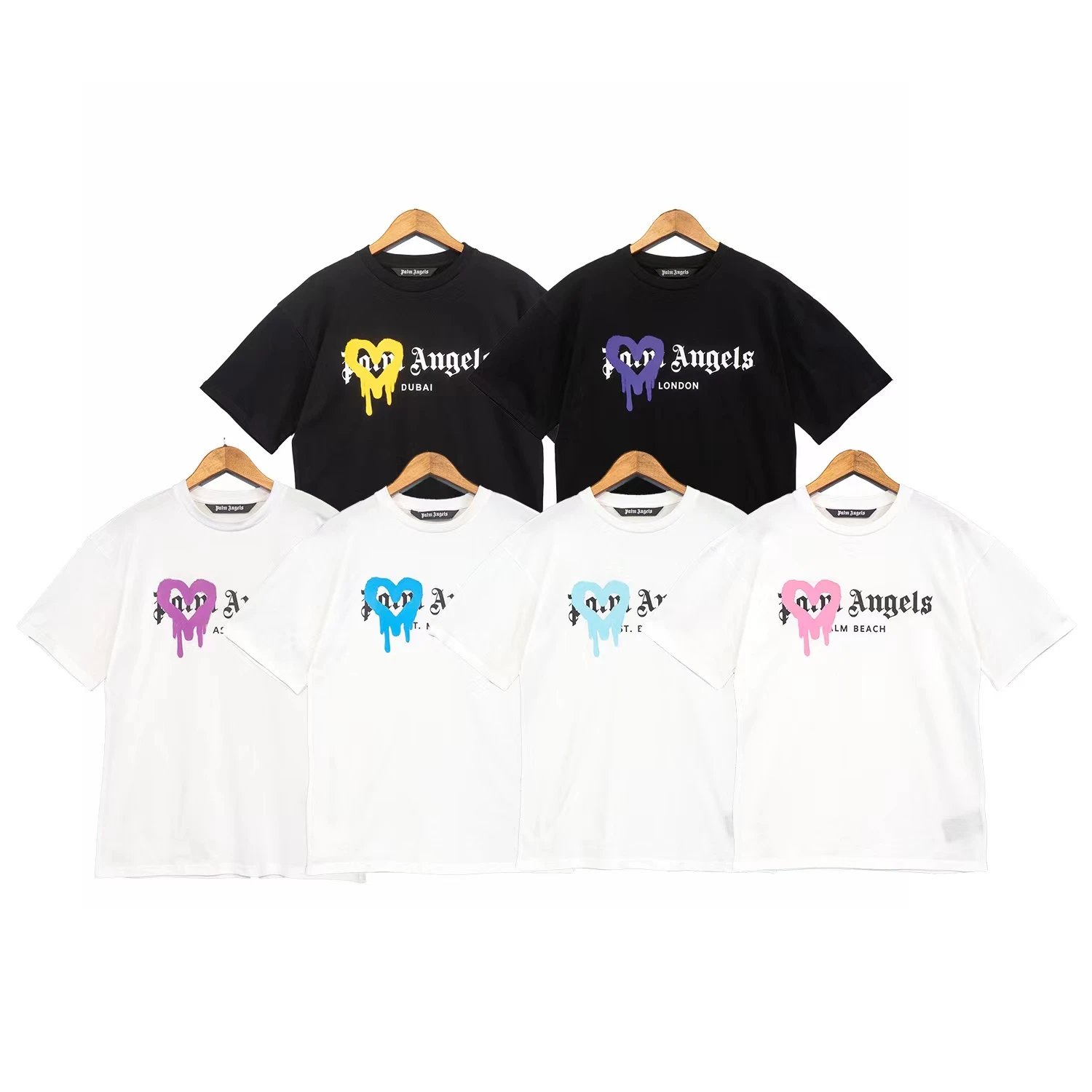 palm angels city heart t-shirt – multiple colors t-shirts