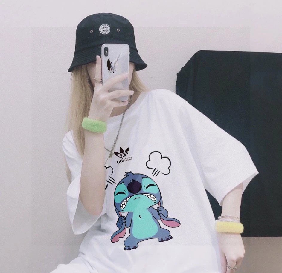 adidas graphic white T-Shirt