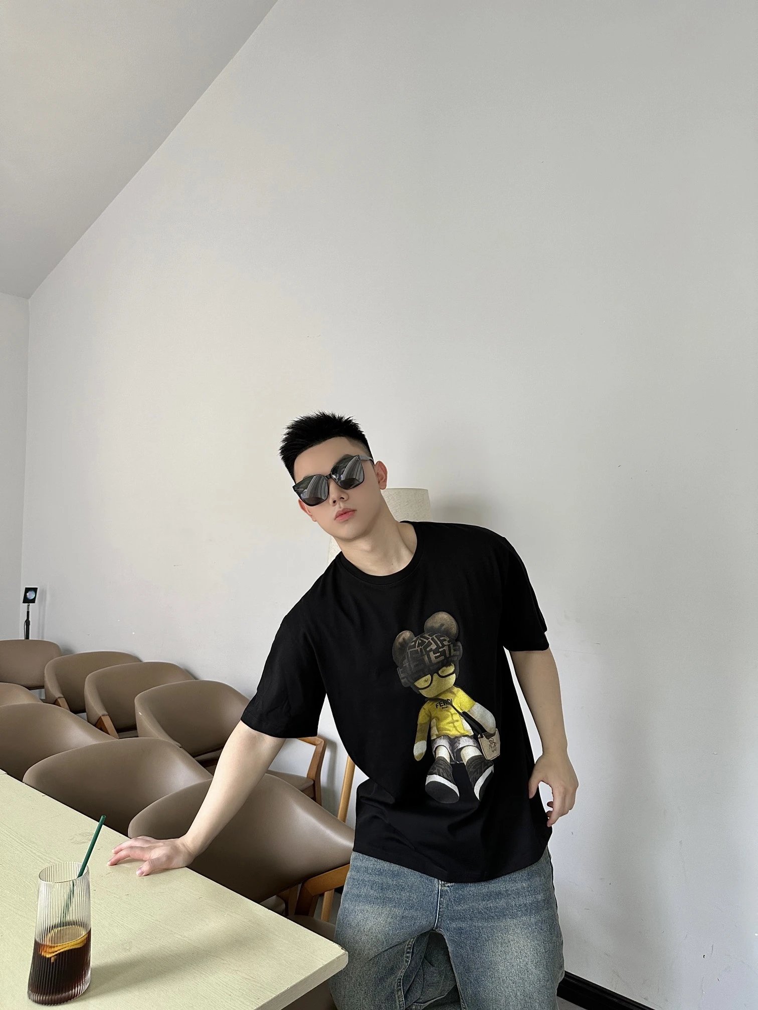 Gucci Paris Logo T-Shirt Black